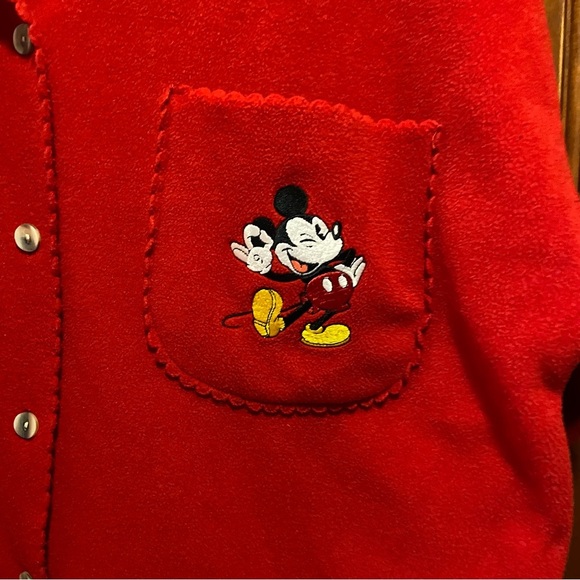 Disney Store Women’s Mickey Fleece Button Up Shacket Jacket Large - Picture 5 of 8